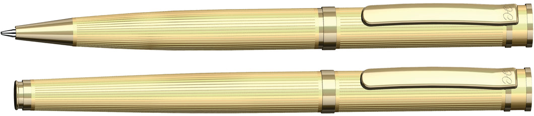 Henry Coleman Alpine Gold Ballpen & Roller Pen Set With German Technology From LONGESTRAIFEN  Collection